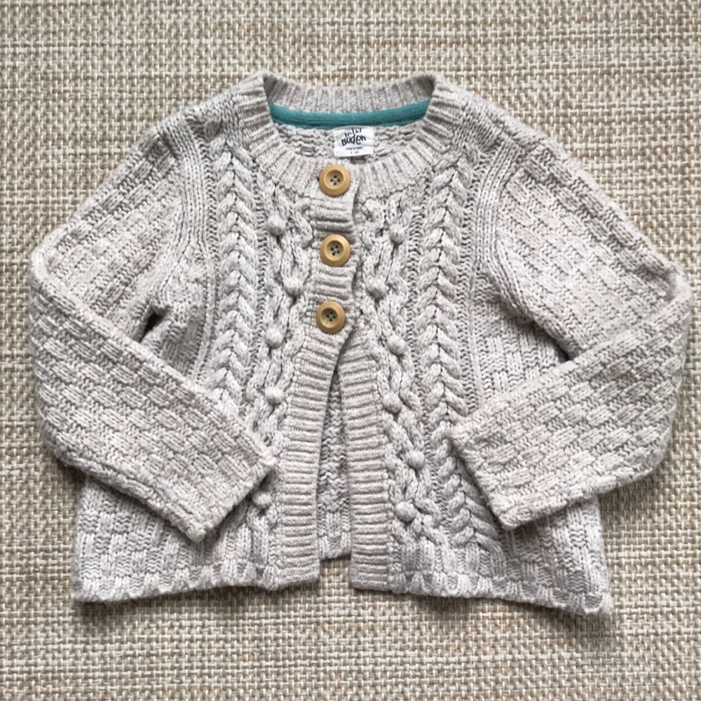 Mini Boden Chunky Knit Cardigan (size 5-6)